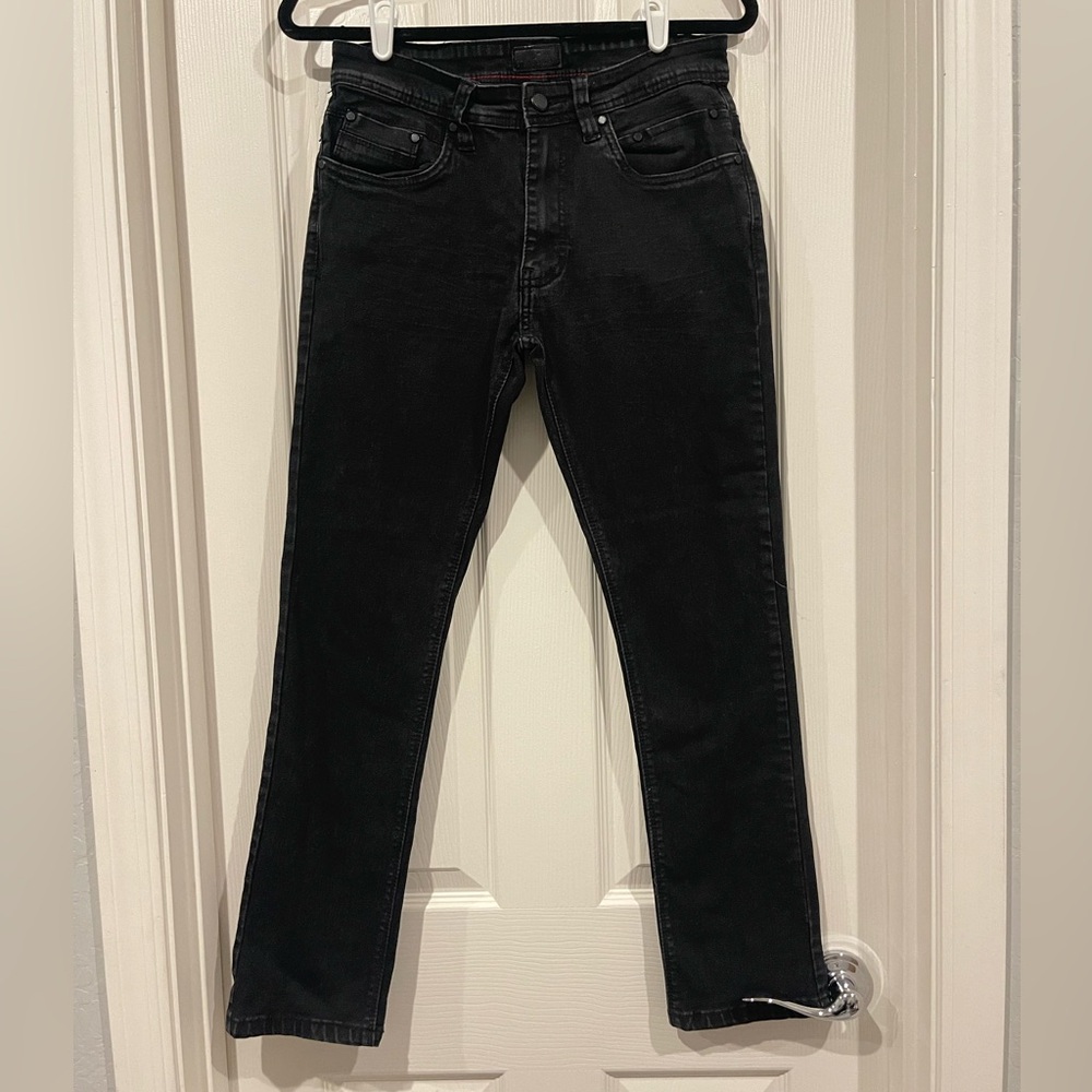 Steve's Jeans Black Straight Cut 30/30